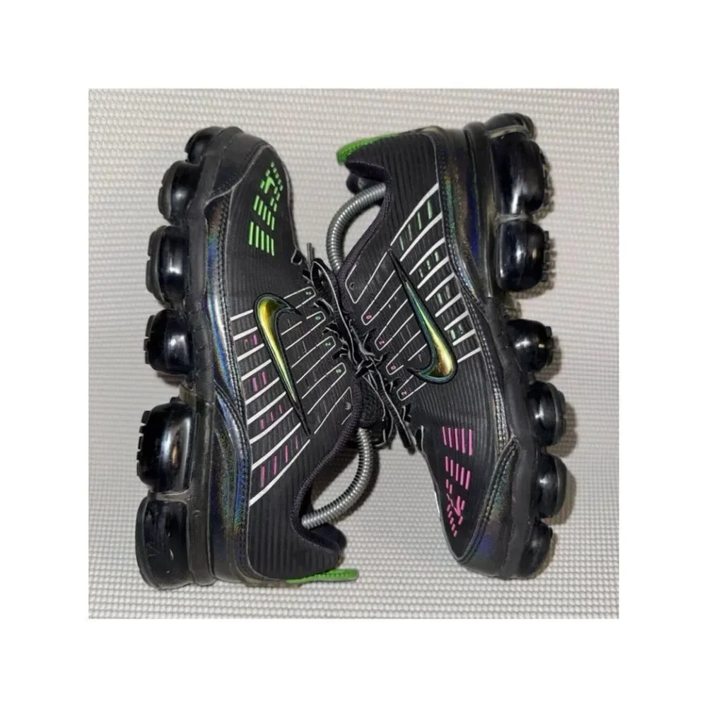 Nike Air VaporMax 360 Black Green Pink Iridescent Athletic Sneakers Shoes Mens 9